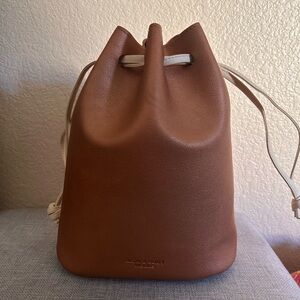 Bath & Body Works Brown Drawstring Bucket Bag